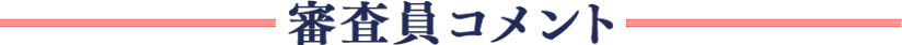 審査員コメント